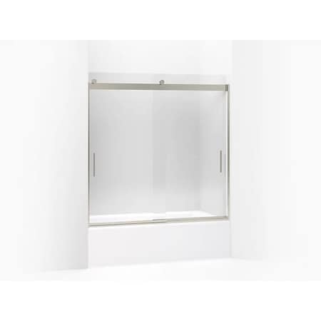 Kohler Levity(R) Sliding Bath Door, 59-3/4" H X 56-5/8 - 59-5/8" W, With 1/4" Thick Crystal Clear Glass And Blade Handles 706002-L-MX